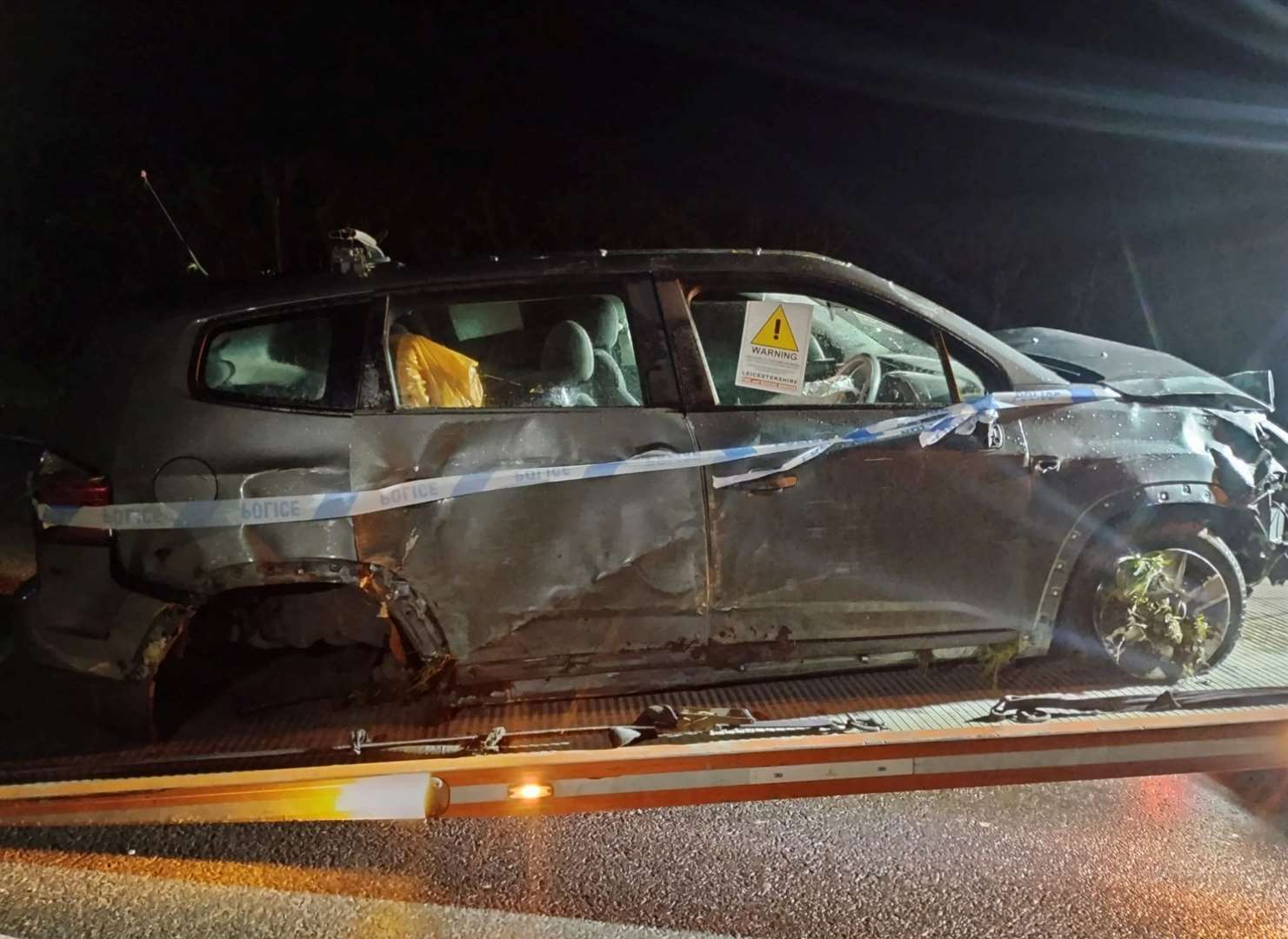 A driver who crashed off the A1 at Tinwell has been arrested