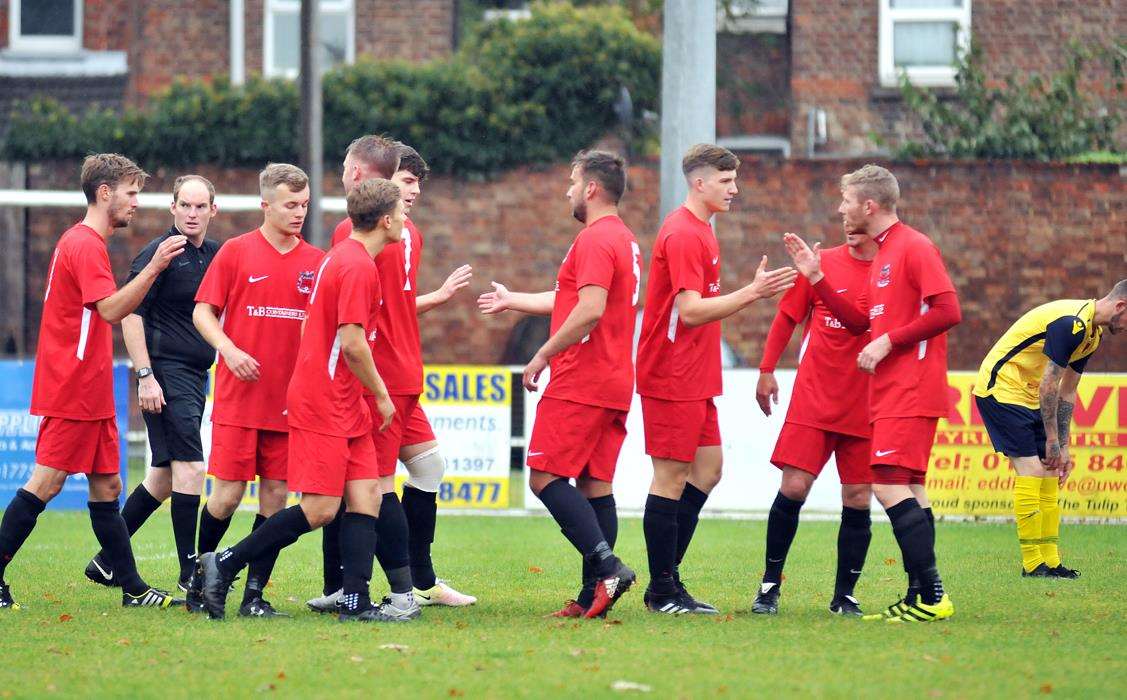 Pinchbeck United's successful men's team play their home games at Sir Halley Stewart Playing Field in Spalding. Photo by Tim Wilson.