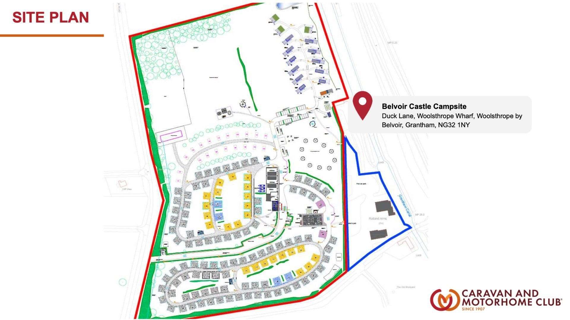 How the site would have been laid out.