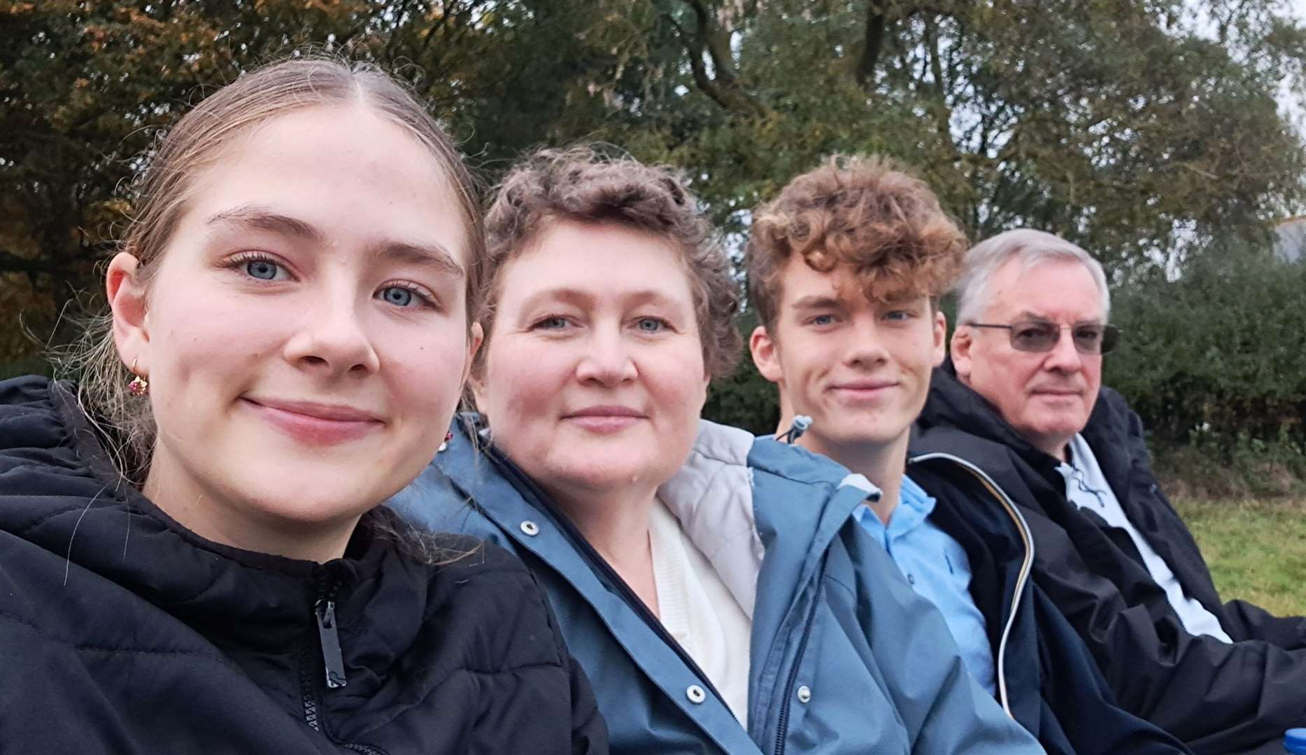 Tanya Pepper, second left, with children Mary, 15, and Andrew, 17, and husband David