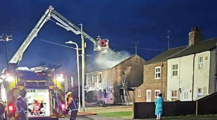 Lincolnshire Fire and Rescue attended the blaze at Hallgate, Holbeach. PHOTO: SUBMITTED