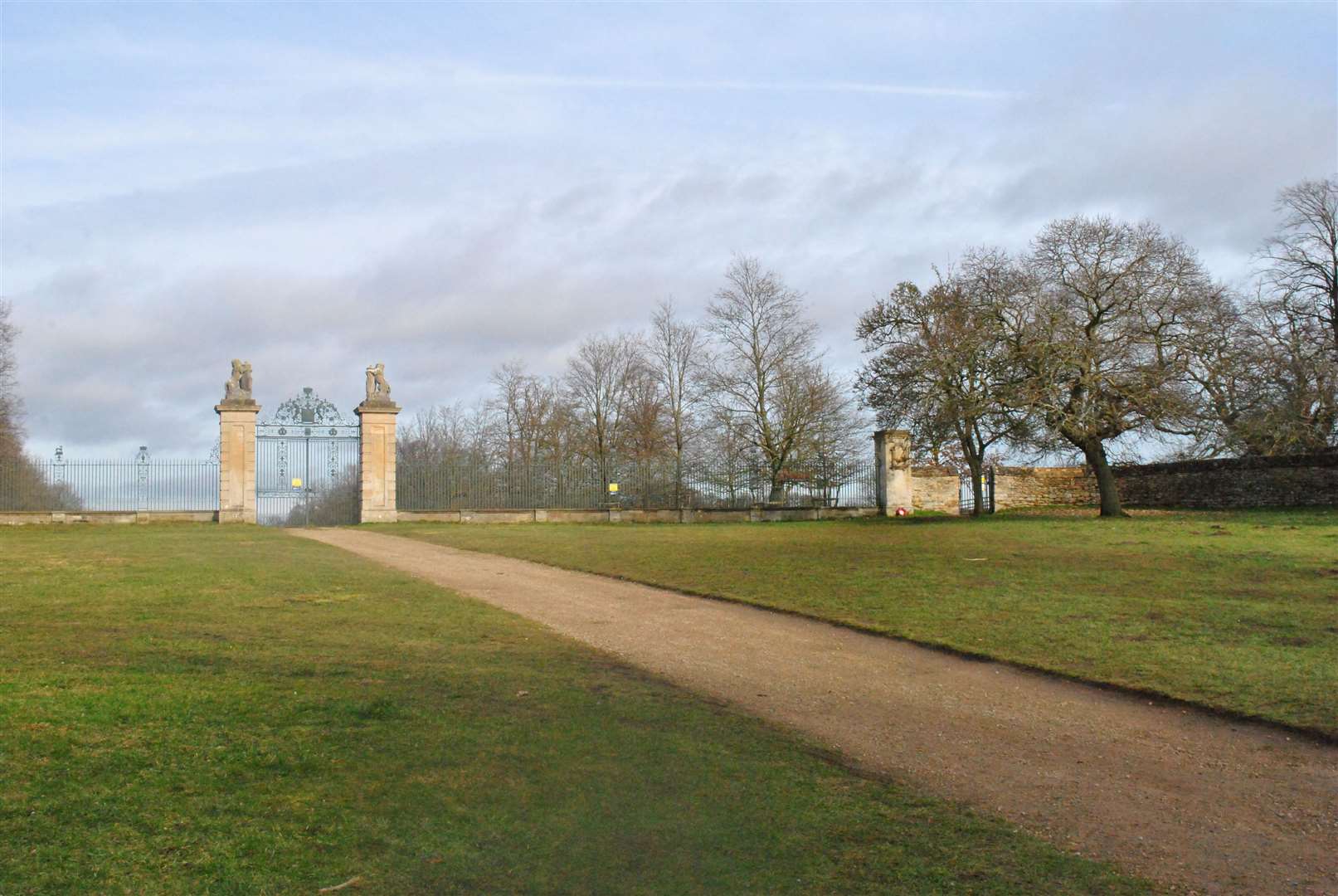The Lion Gates which could become the new entrance to Belton House. (62238559)