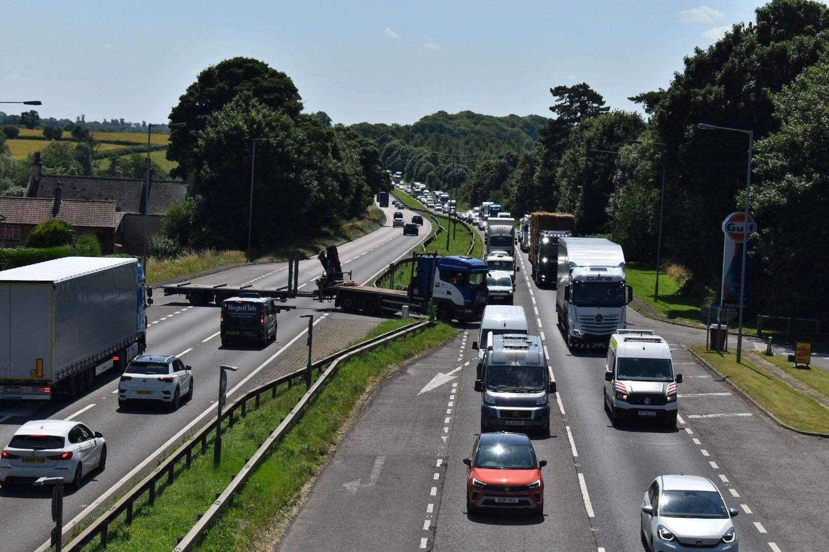 Traffic on the A1 near Great Ponton. Photo: RSM Photography