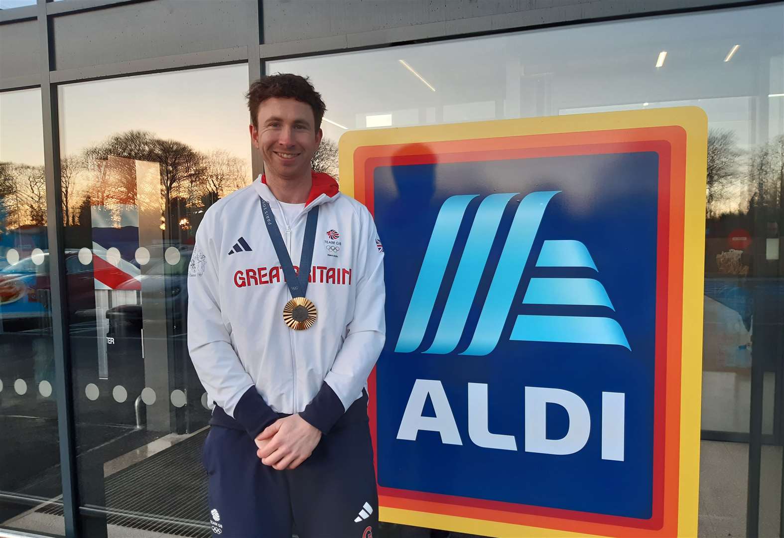 Olympic star Morgan Bolding opens the new Aldi store in Holbeach