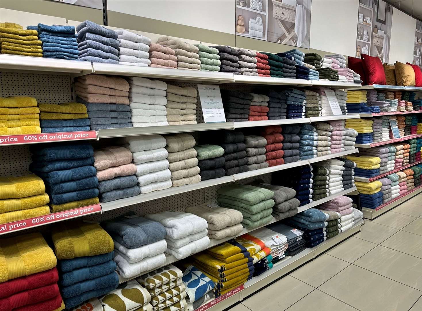 A wide range of towels are sold at the store. PHOTO: SUBMITTED