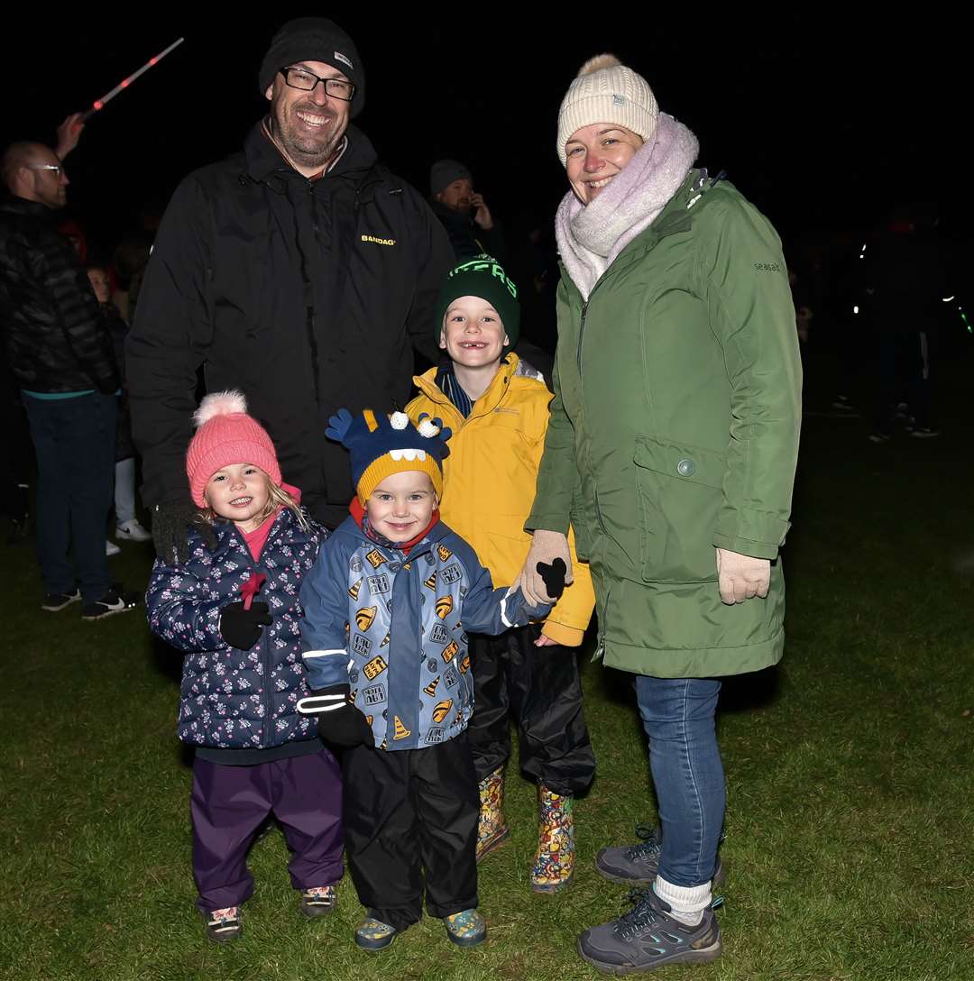 The Edwards family enjoying the event. Photo: David Pearson