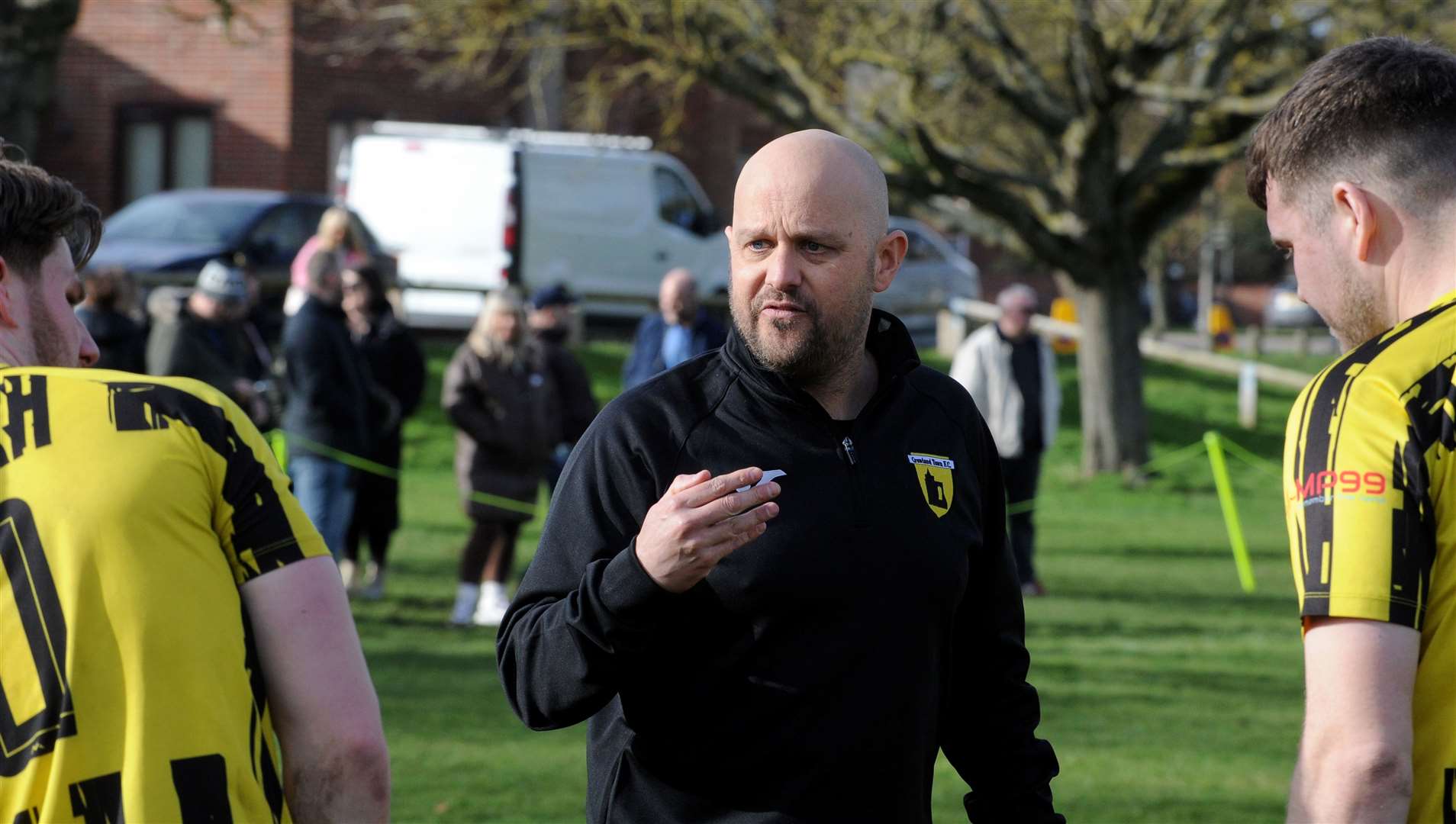 Crowland manager Chris Lyon Photo: Chris Lowndes