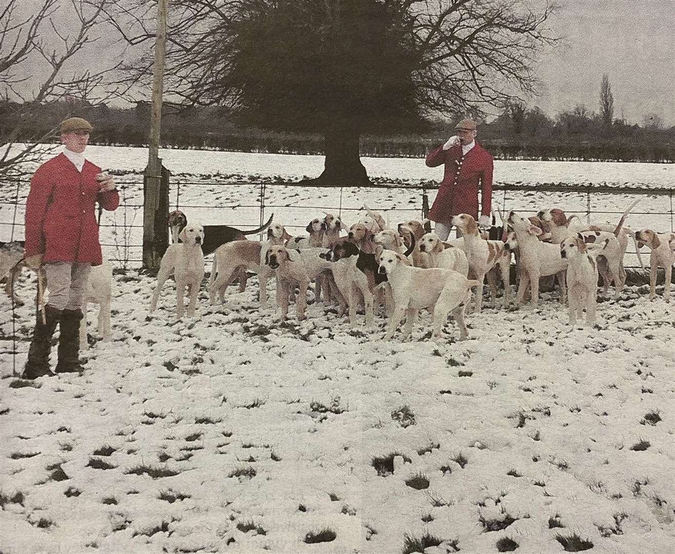 The Boxing Day Cottesmore hunt 10 years ago.