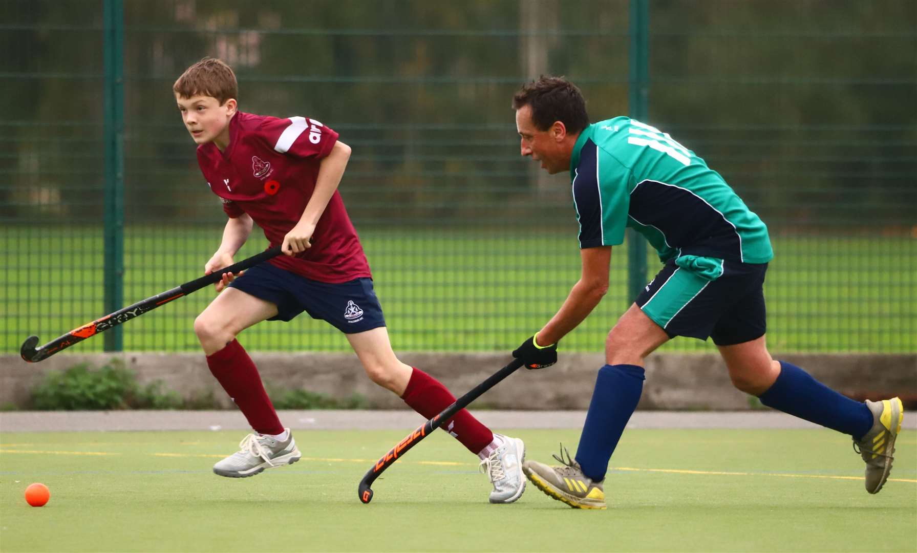 Spalding 4ths were beaten 2-0 by St Ives 4ths after a competitive contest at Glen Park. Photo: Nigel Cookson
