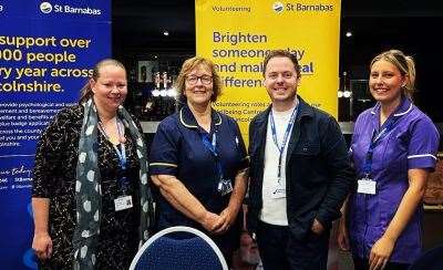 St Barnabas representatives will be at the conference on palliative and end-of-life care at Stamford Arts Centre