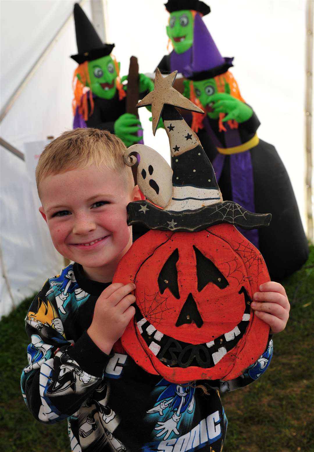 William Jones-Markham, five, enjoying the activities. Photo: Chris Lowndes