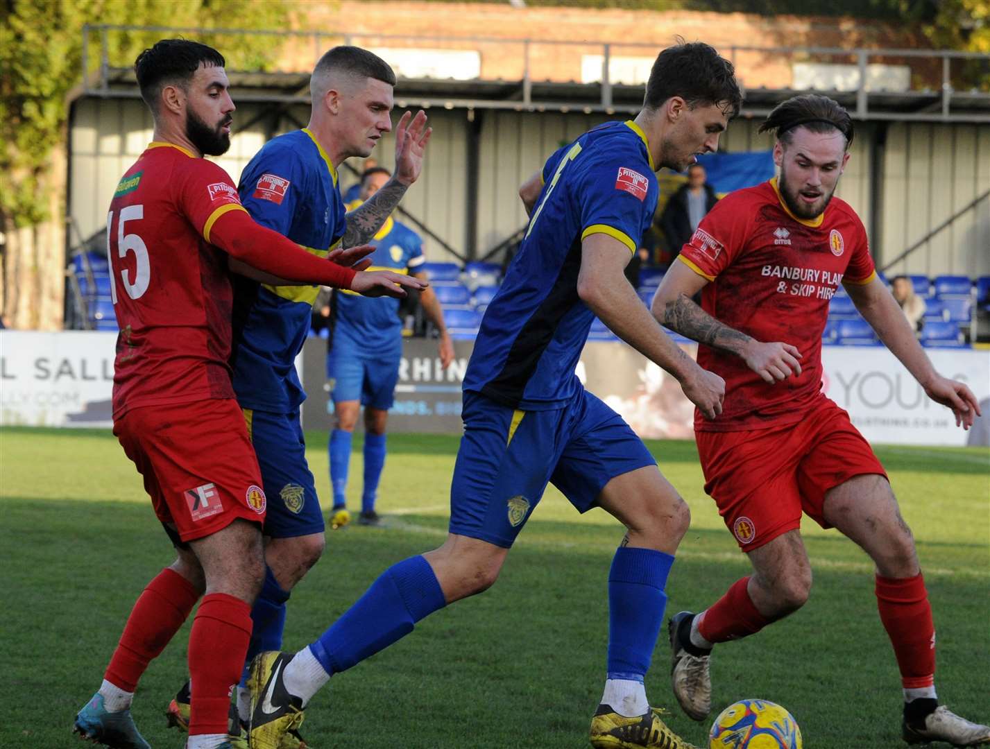 Action from Spalding's home win against Banbury. Photo: Chris Lowndes