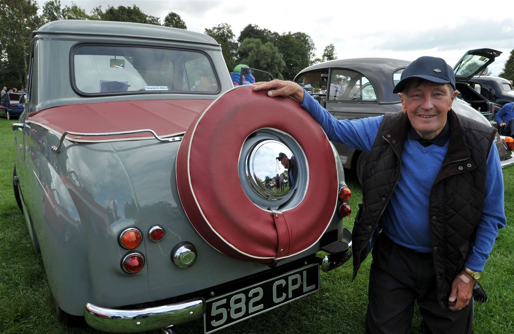 Peter Jibb from Stamford with his Austin A35 pick up. Photo: Chris Lowndes