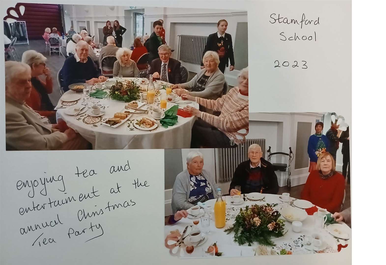 The annual Christmas tea party at Stamford School