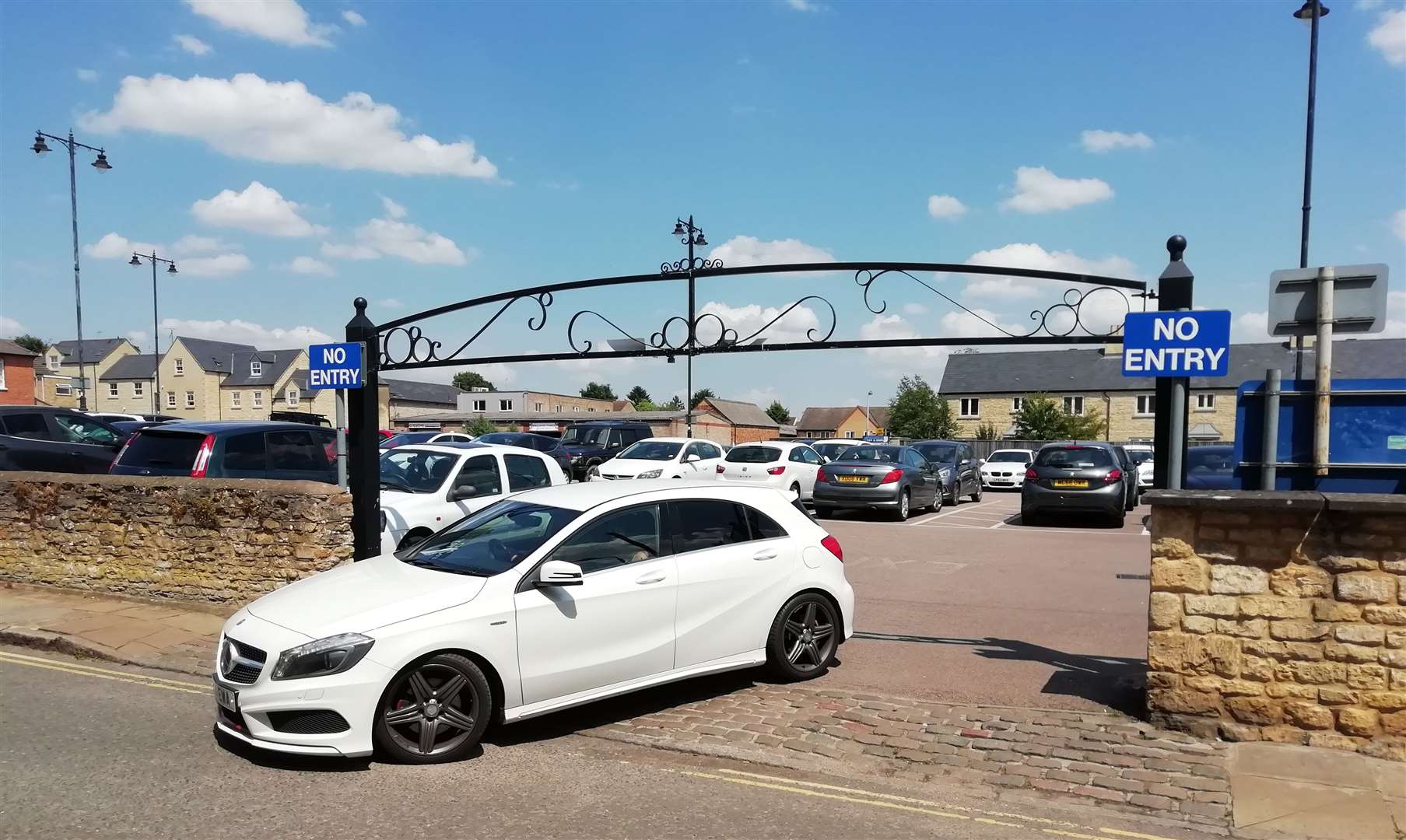 Wharf Road long stay car park in Stamford