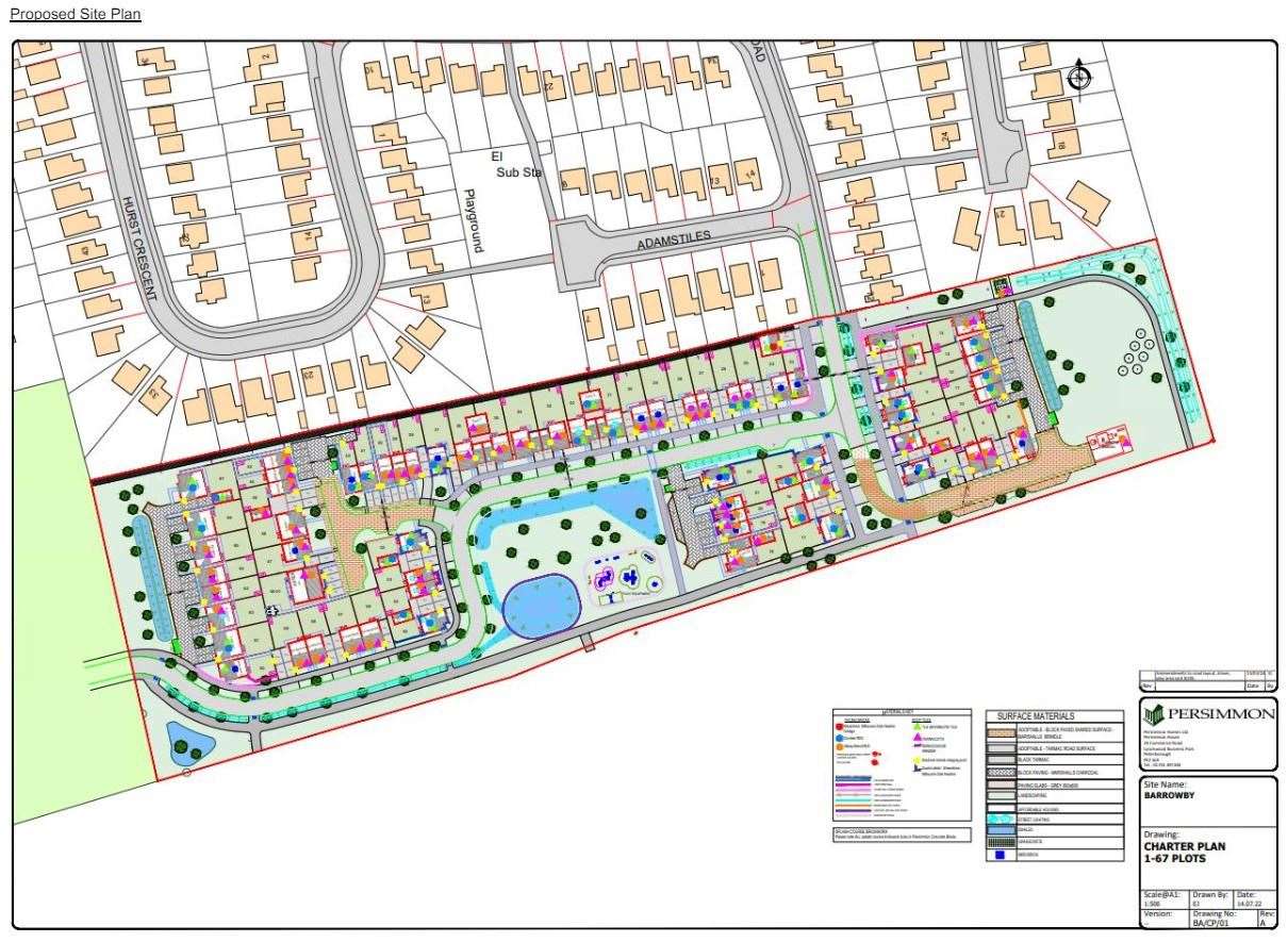 How the plans connected to Reedings' Road will look.