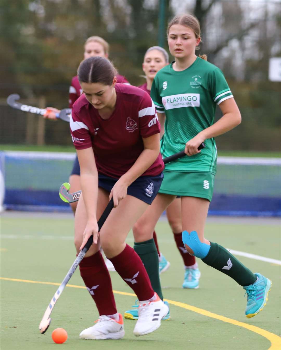 Ladies first team action from Spalding's match with Long Sutton. Photo: Nigel Cookson