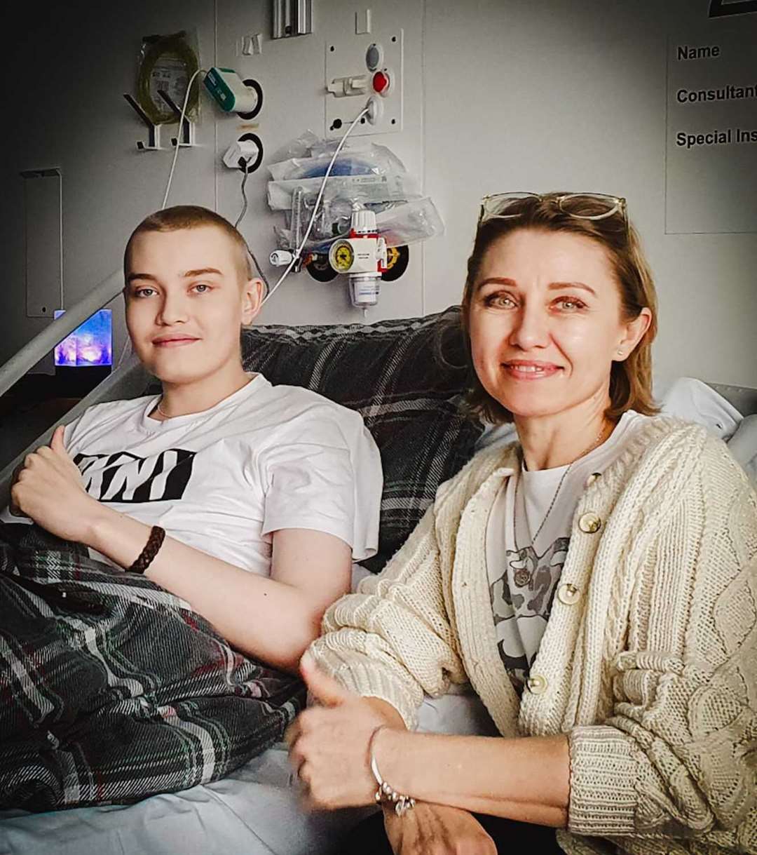 Dan Evans and his mother Natalya Evans