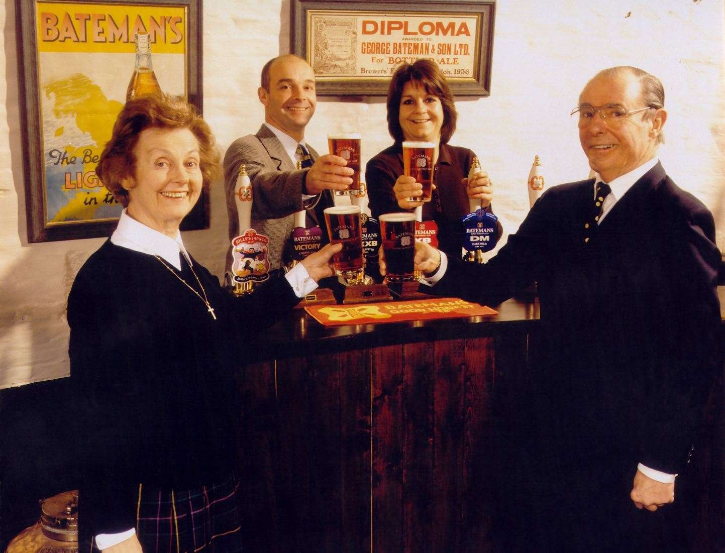 Cheers! A flashback photo of the Bateman family Photo: BATEMANS BREWERY