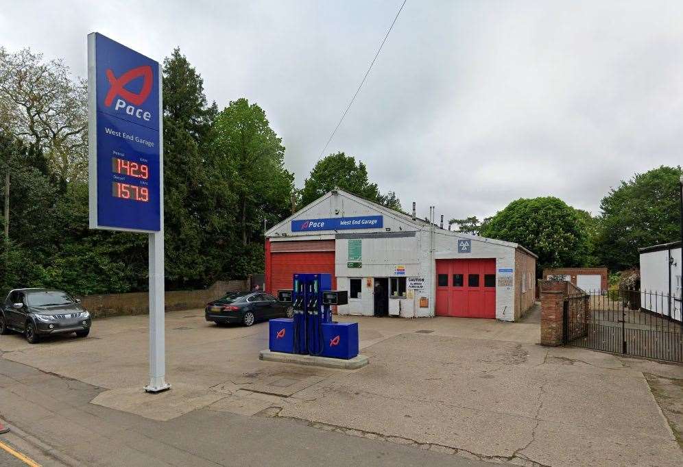 West End Garage in Holbeach is on the market. Image: Google