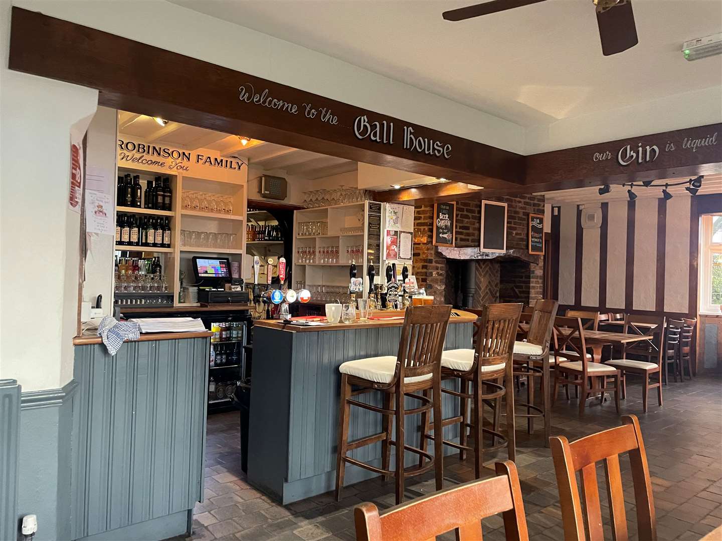 The bar had its selection of Batemans ales at the forefront