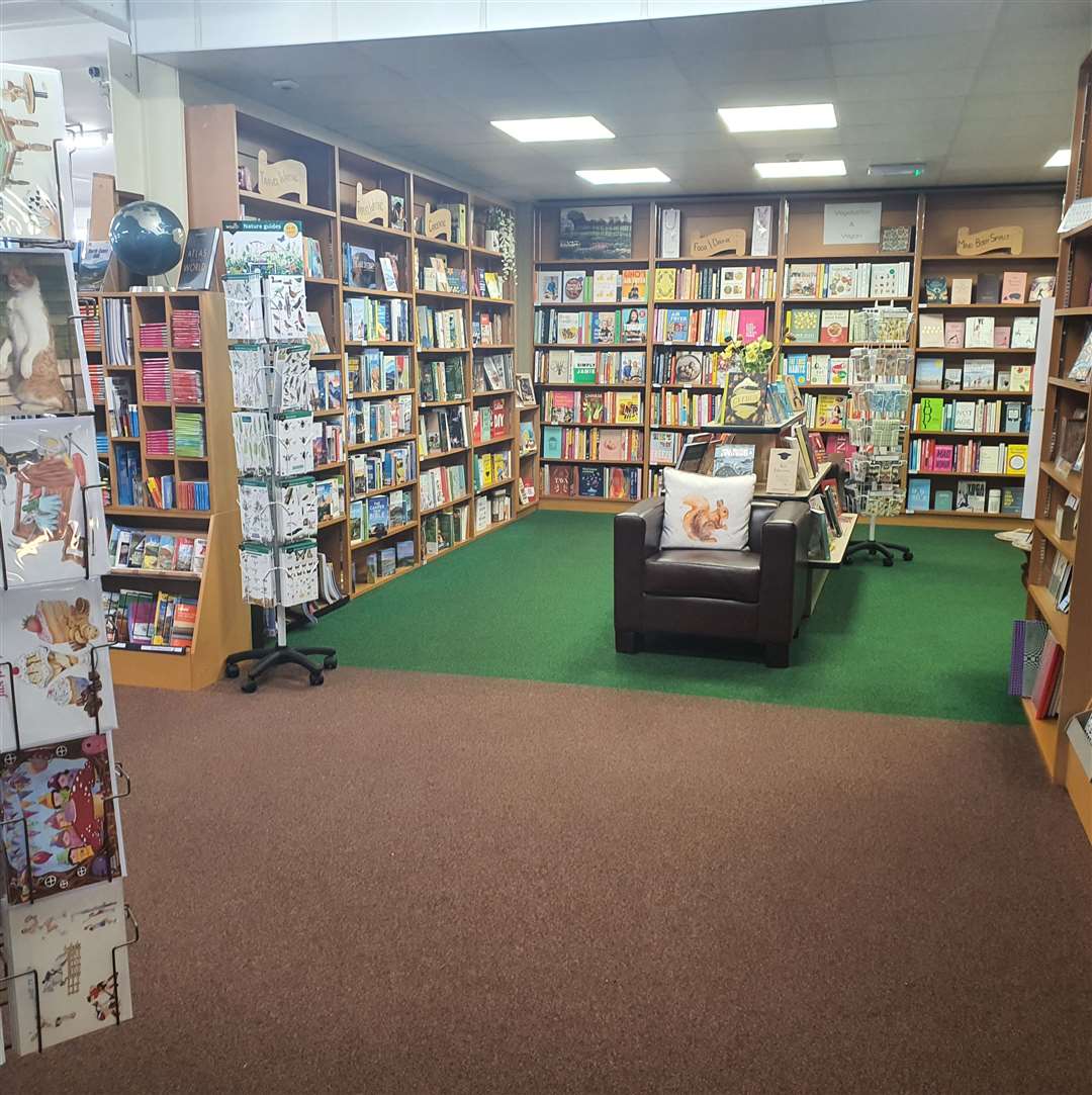 The bookshop is a peaceful spot