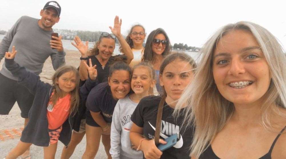 Petra Johnson with her family