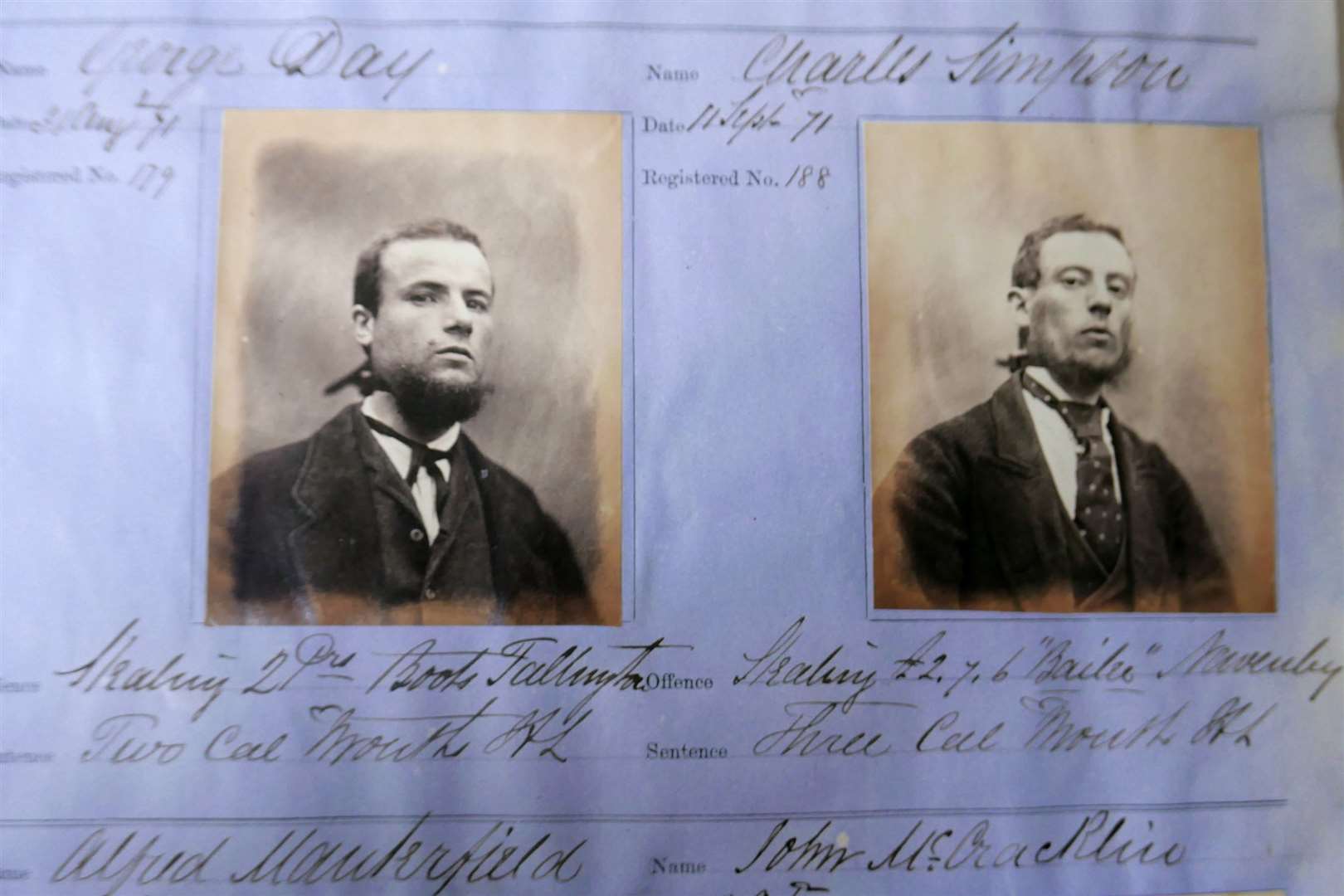 A pair of inmates from the former Folkingham House of Correction. Photo courtesy of Batemans Auctioneers of Stamford.