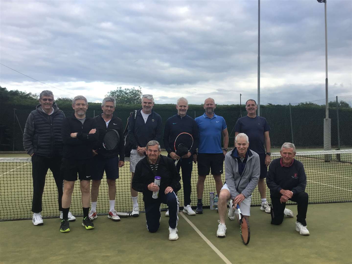 The current crop of players still enjoying their tennis at Ketton TC.