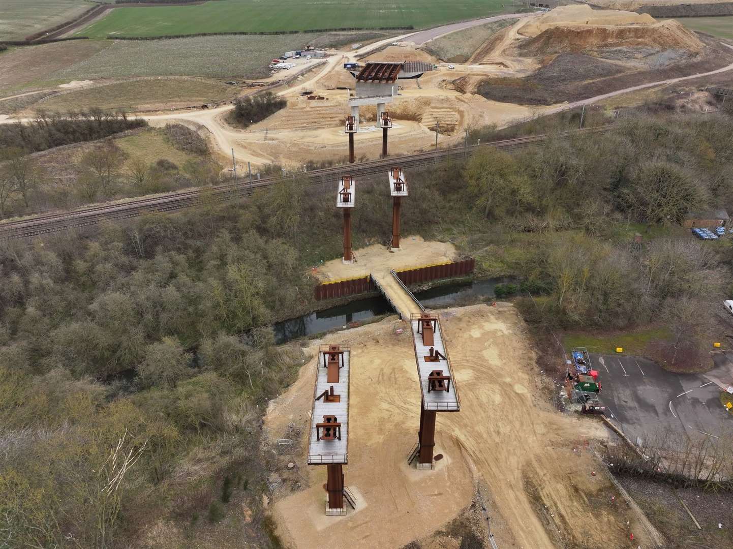 The Grantham southern relief road in March 2025