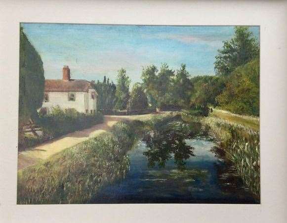 Colin Henfrey is selling his work to raise money for Grantham Canal Society.