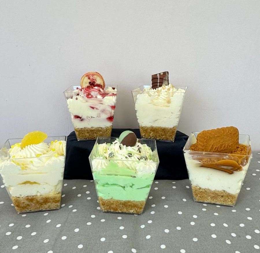 A selection of cheesecakes