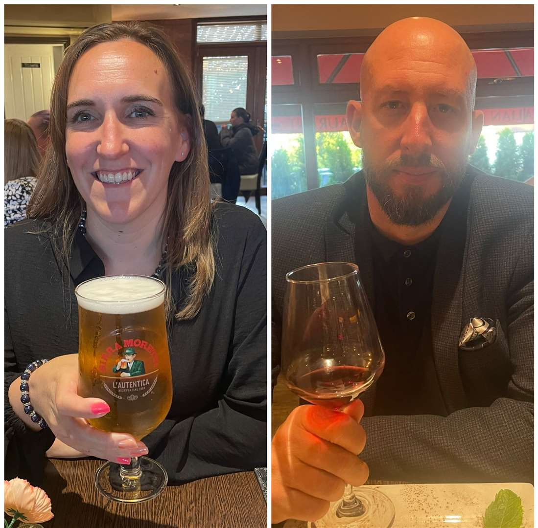 The drinks went down well, and the drinks choices went down well with the waiter