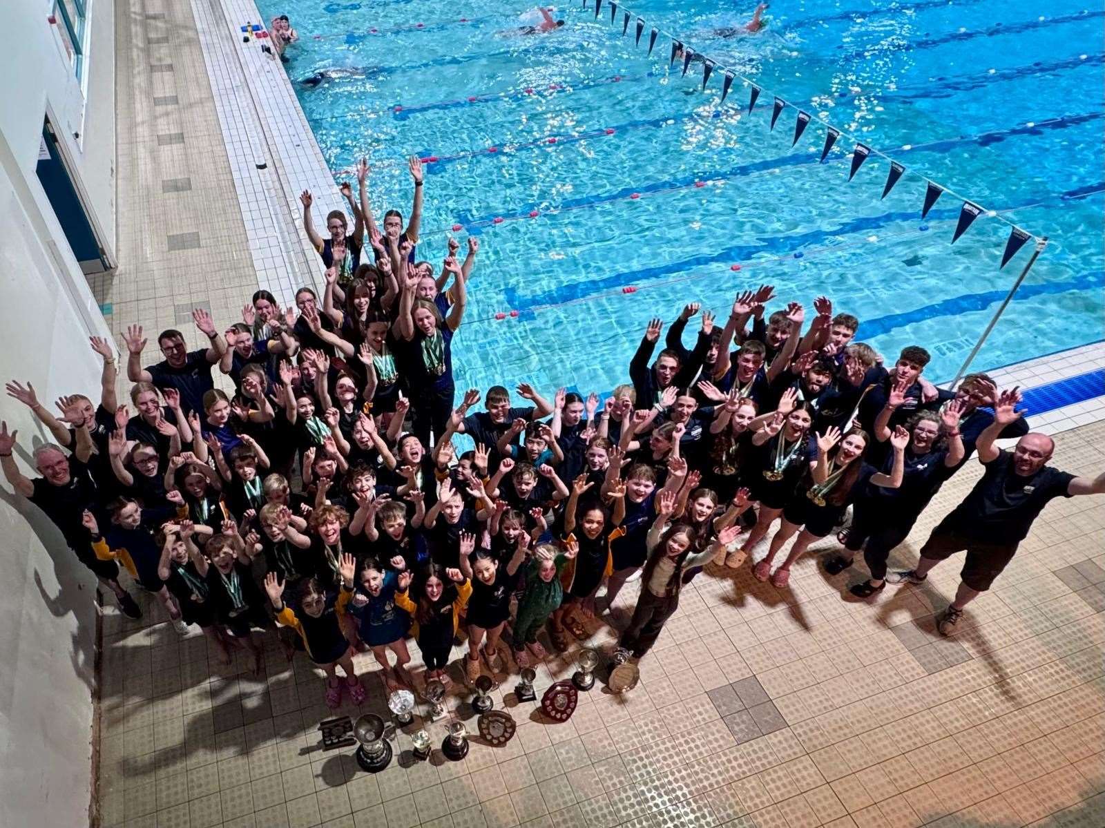 Members of Grantham Swim Club