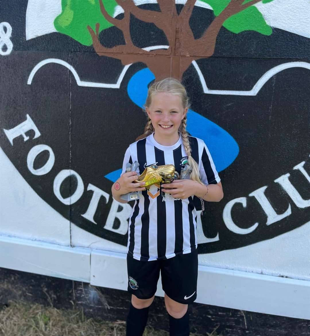 Millie is a keen footballer