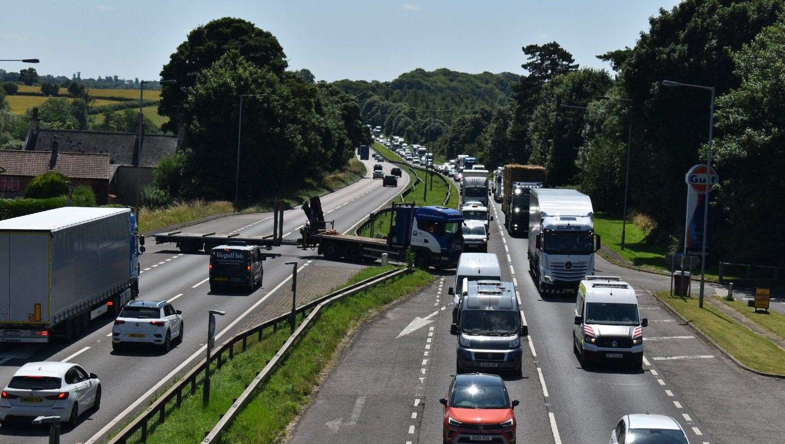 Traffic on the A1 near Great Ponton. Photo: RSM Photography