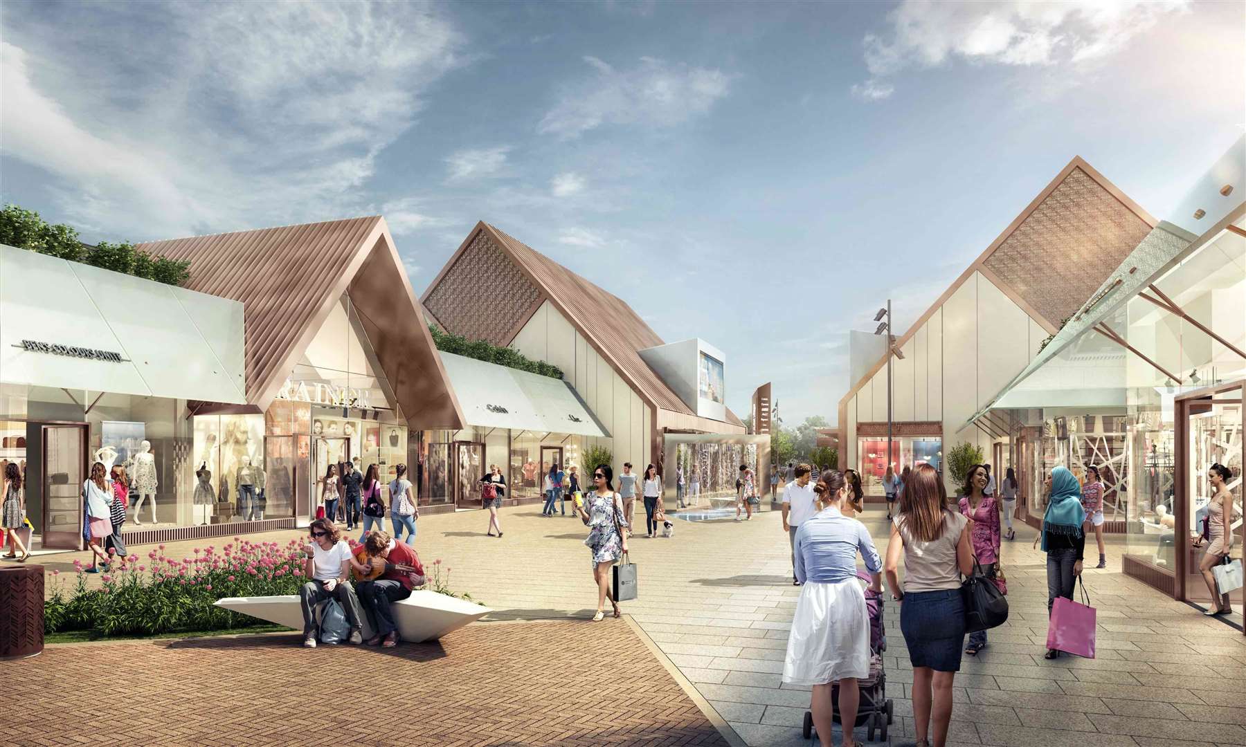 An artist's impression of how the Grantham Designer Outlet Village will look. (51024757)
