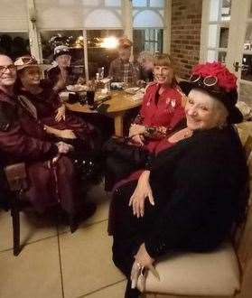 The Grantham Steampunk Society's November meeting.