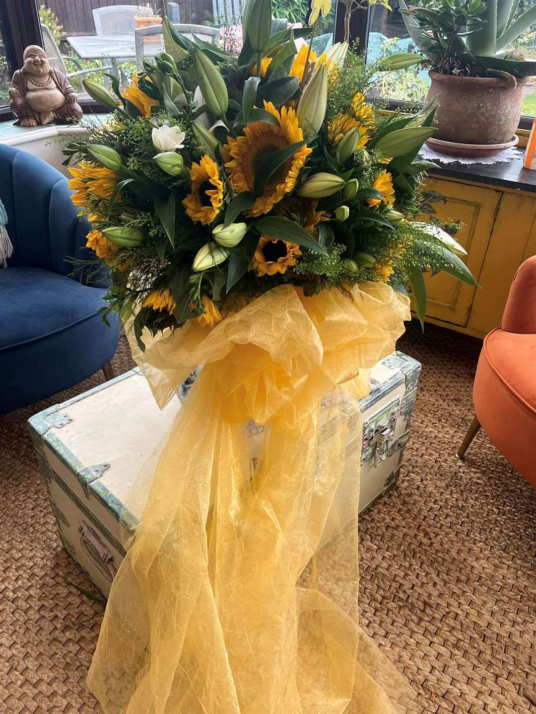Sunflowers are a theme in Pippa’s Pantry in memory of Molly’s grandad. PHOTO: SUBMITTED