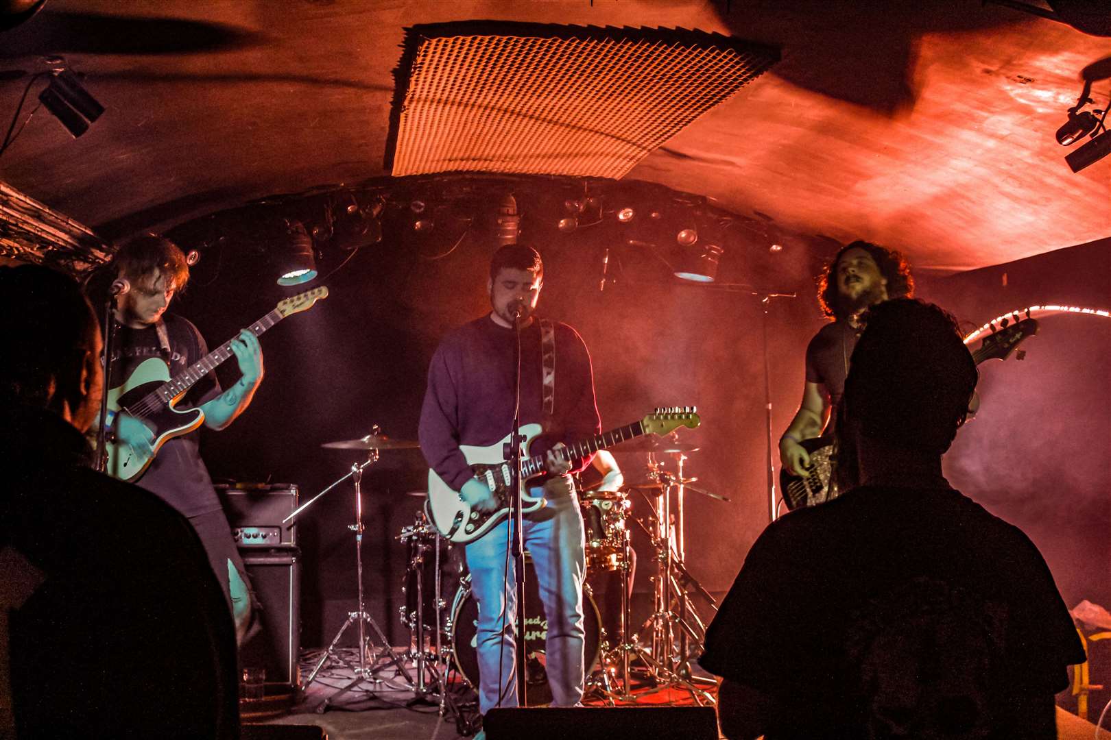 On stage at Mama Liz's