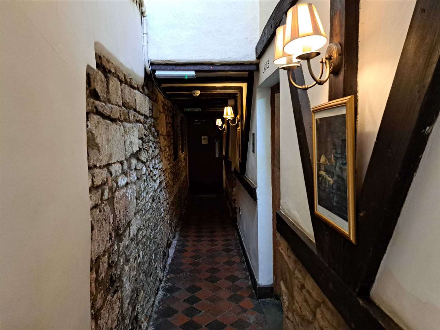 The corridors were narrow but lead to the kids' area and pool room