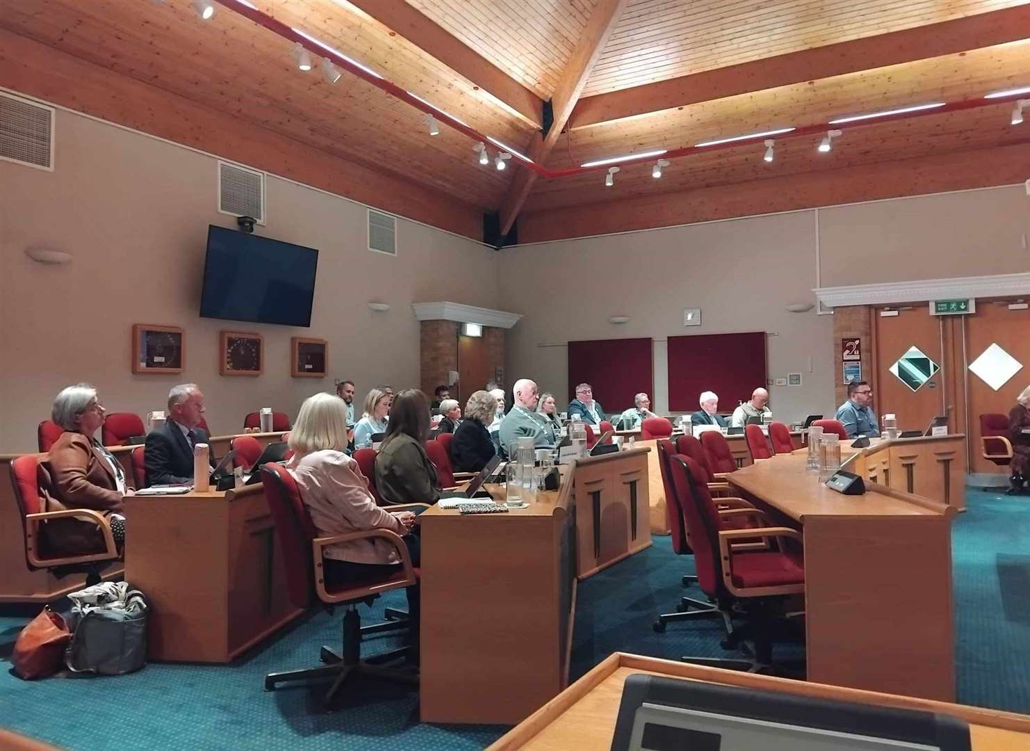 South Holland district councillors debate the motion over energy projects PHOTO: VICTORIA FEAR