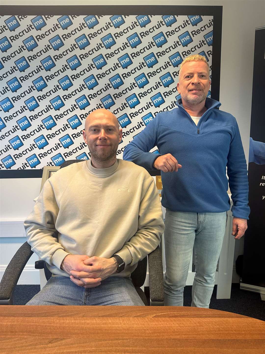 Chris Buck (left) and Howard Rudder (right) now