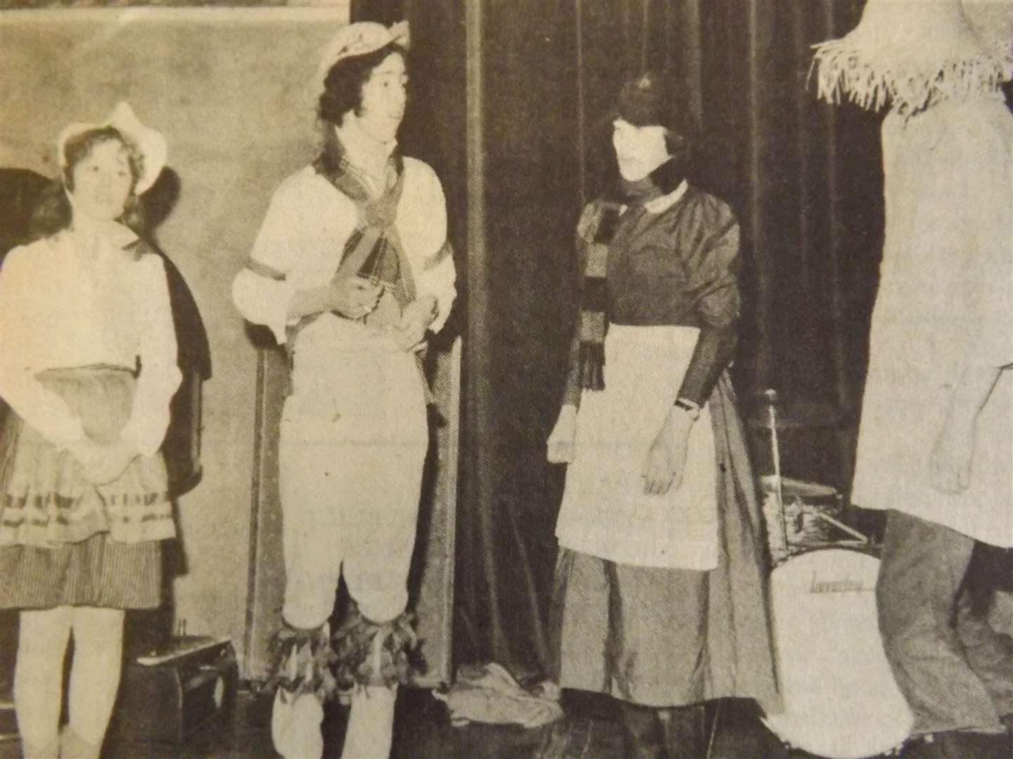 50 years ago: July 13, 1973 – Spring, it seems, was a little late this year - at least, it was at Oakham School. The four oddly dressed characters in the picture are singing a madrigal to spring in the School's end of term revue “Auntie Vera by the Sea”.