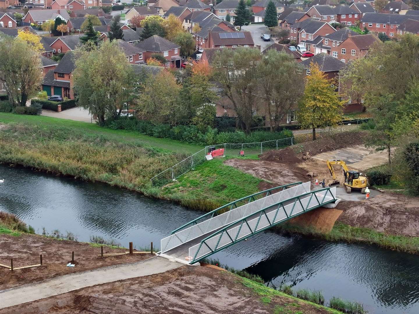 The new footbridge, which replaces the former Two Plank Bridge. Photo: LCC