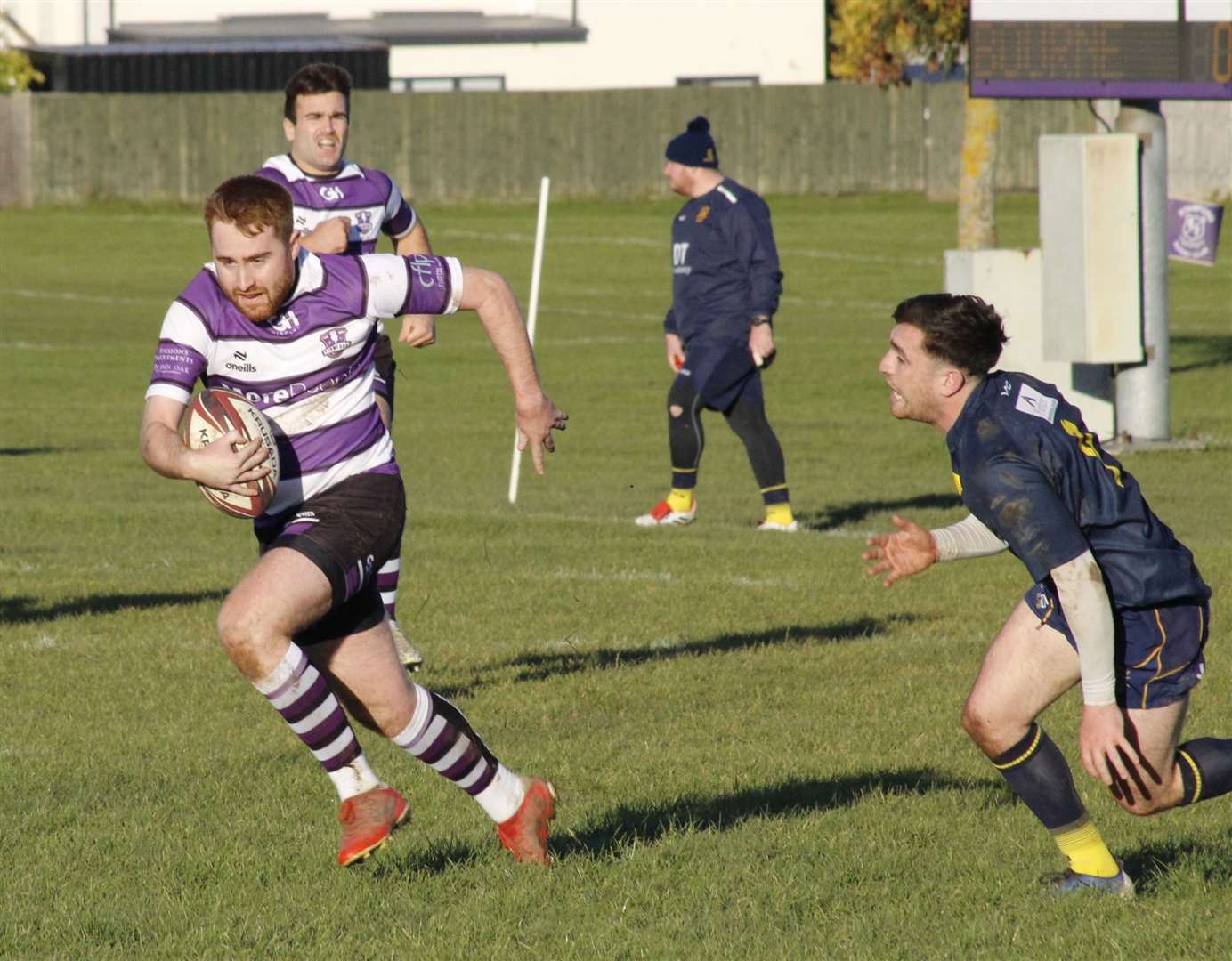 Derby day action from Stamford's victory over Bourne. Photo: Darren Dolby