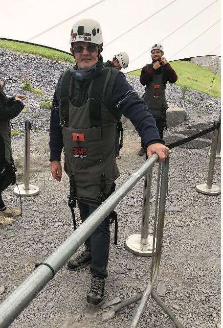 He took on the challenge for his 70th birthday
