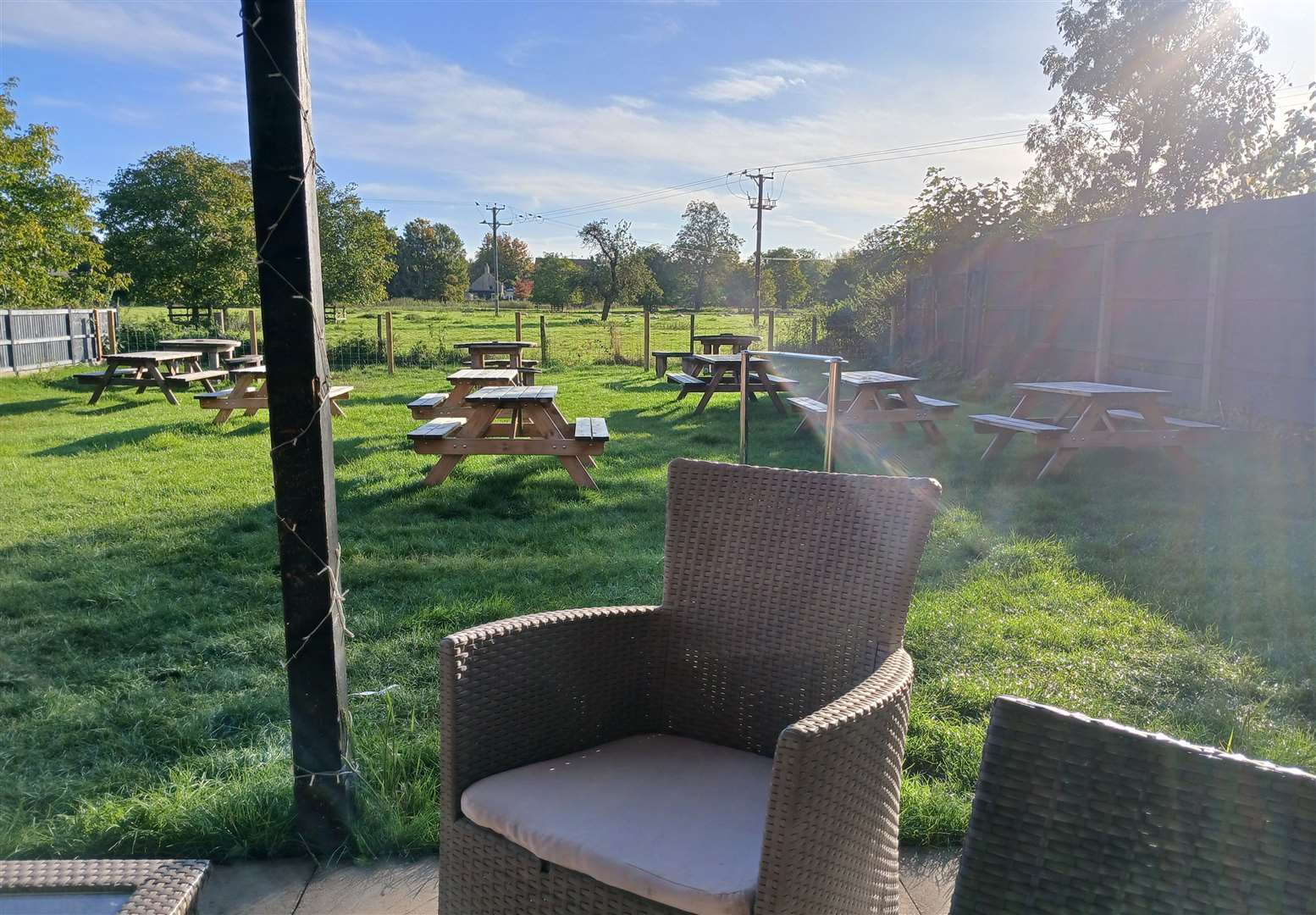 The beer garden will come into its own in summer