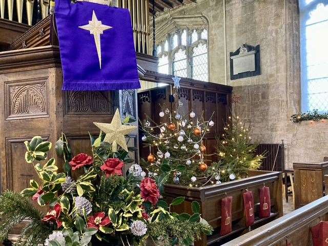 Members have been busy decorating the church