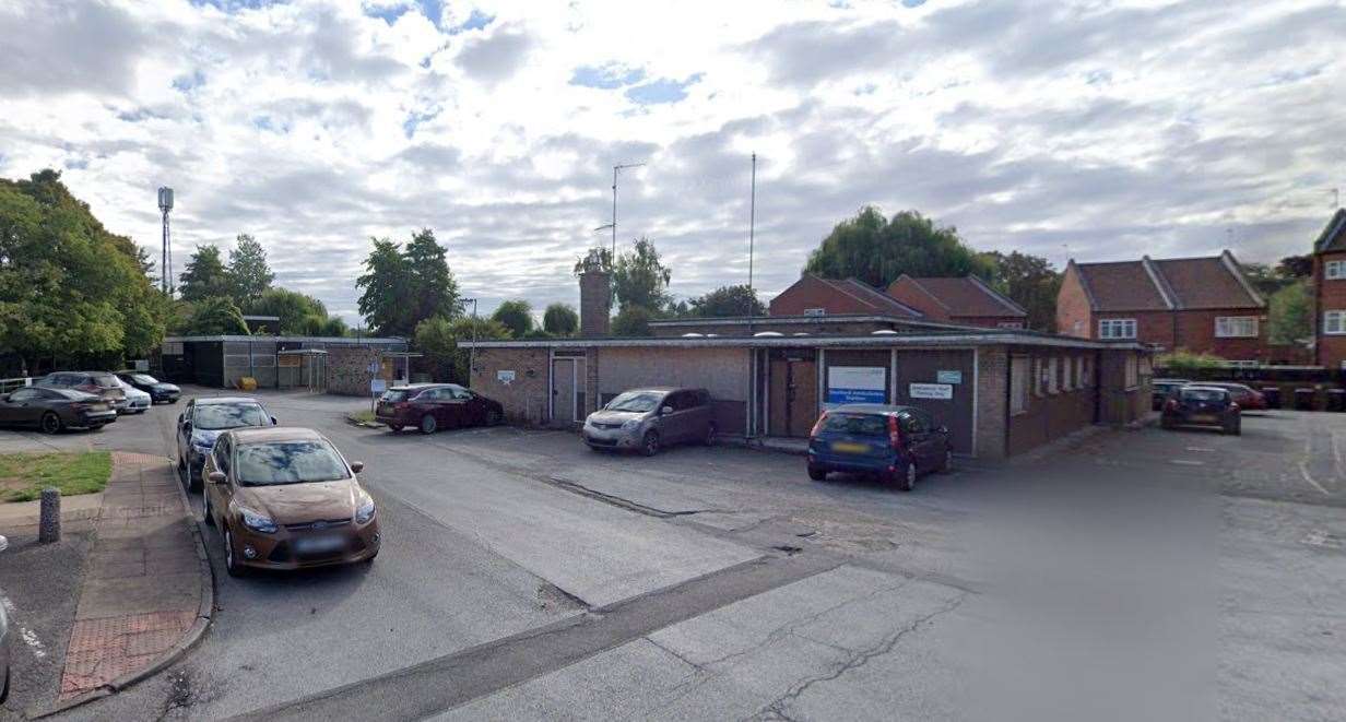 The former Sleaford EMAS station in 2022. There are plans to convert it to a council car park. Photo: Google